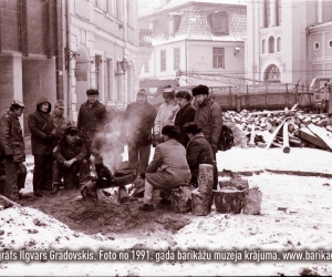 1991. gada barikādes, fotogrāfs Ilgvars Gradovskis