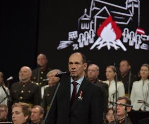 Barikādēm 35 – 18Jan2026 – Ķīpsalas izstāžu halle BT1 – svētku koncerts “Mēs nosargājām Latviju” . Foto Jānis Jācis